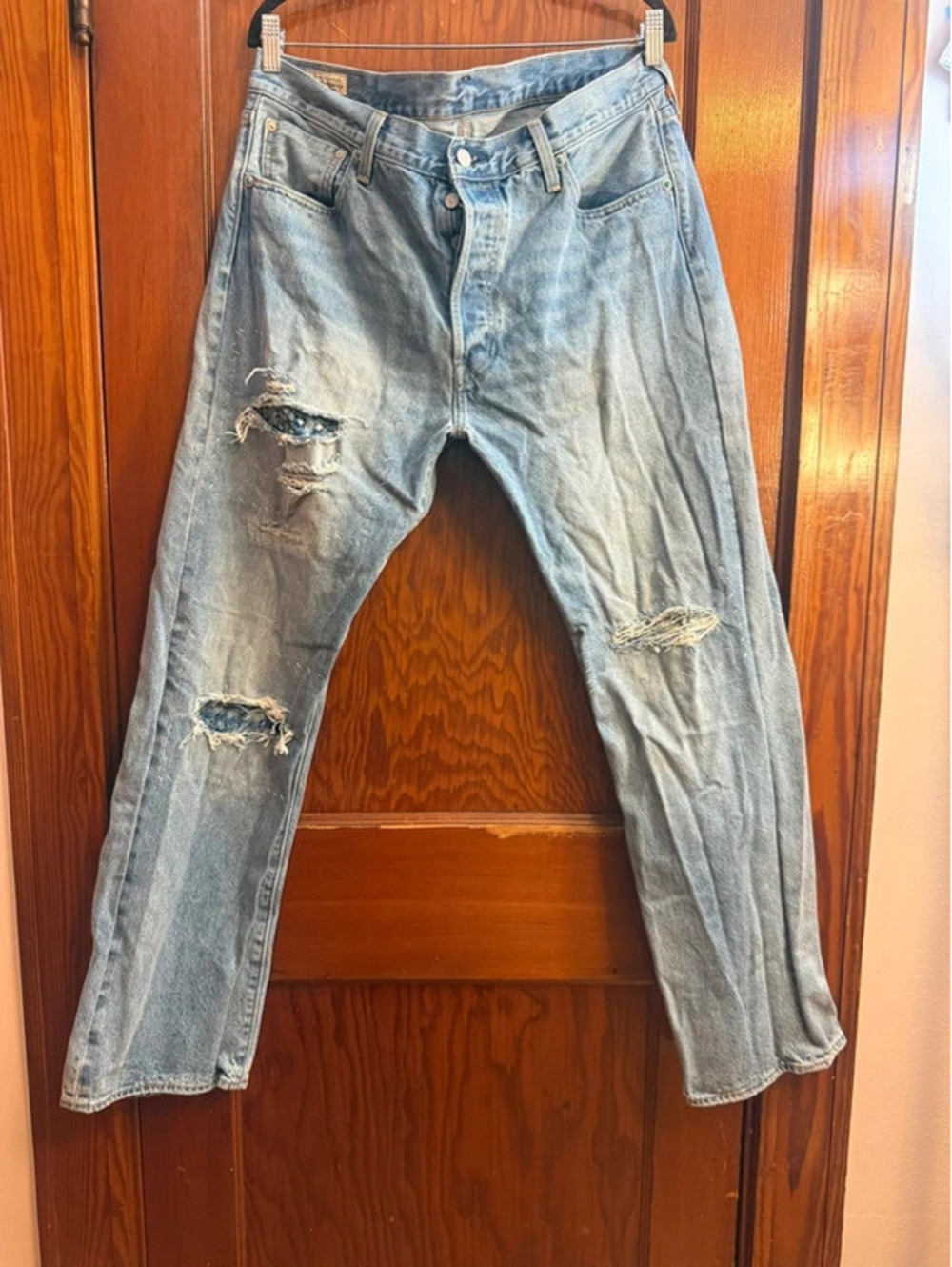 Levi’s Premium 501 Turquoise Rivet DX Selvedge Jeans Men’s W36 L32
